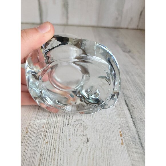Avon clear curled up cat tea light candle holder home decor - Picture 6 of 6